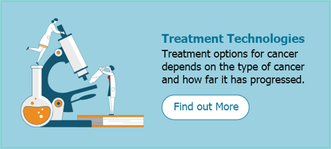 Treatment Technologies
                    Treatment options for cancer depends on the type of cancer and how far it has progressed. 