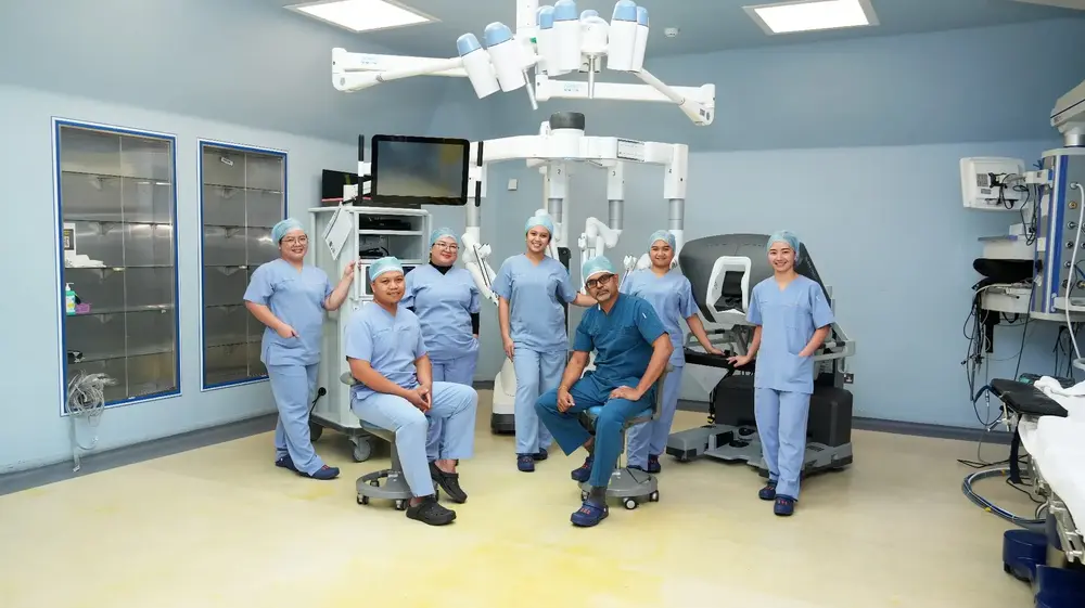 First Da Vinci Robotic Assisted Colorectal Surgery in Sabah 2