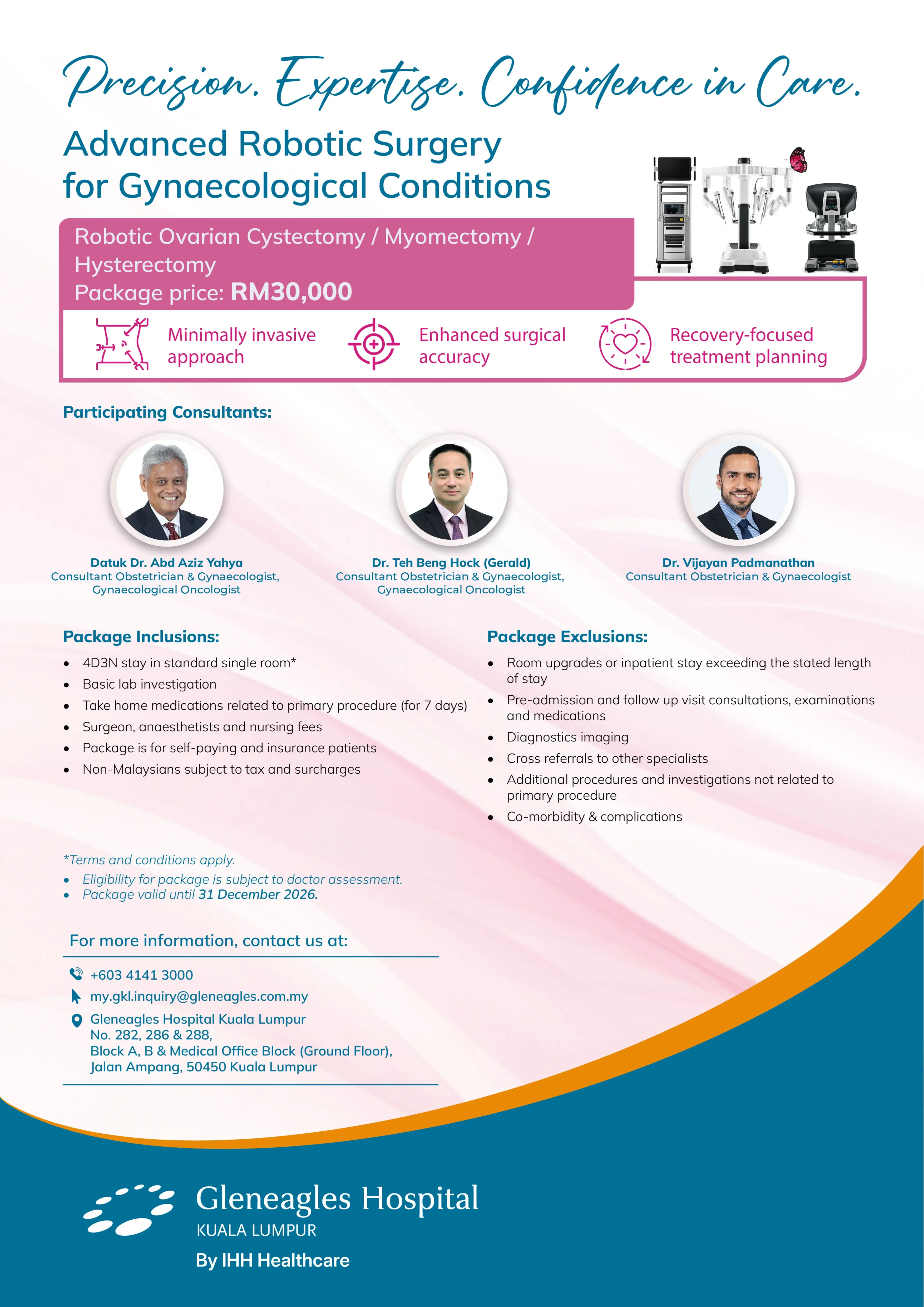 Robotic Gynaecological Surgery Packages