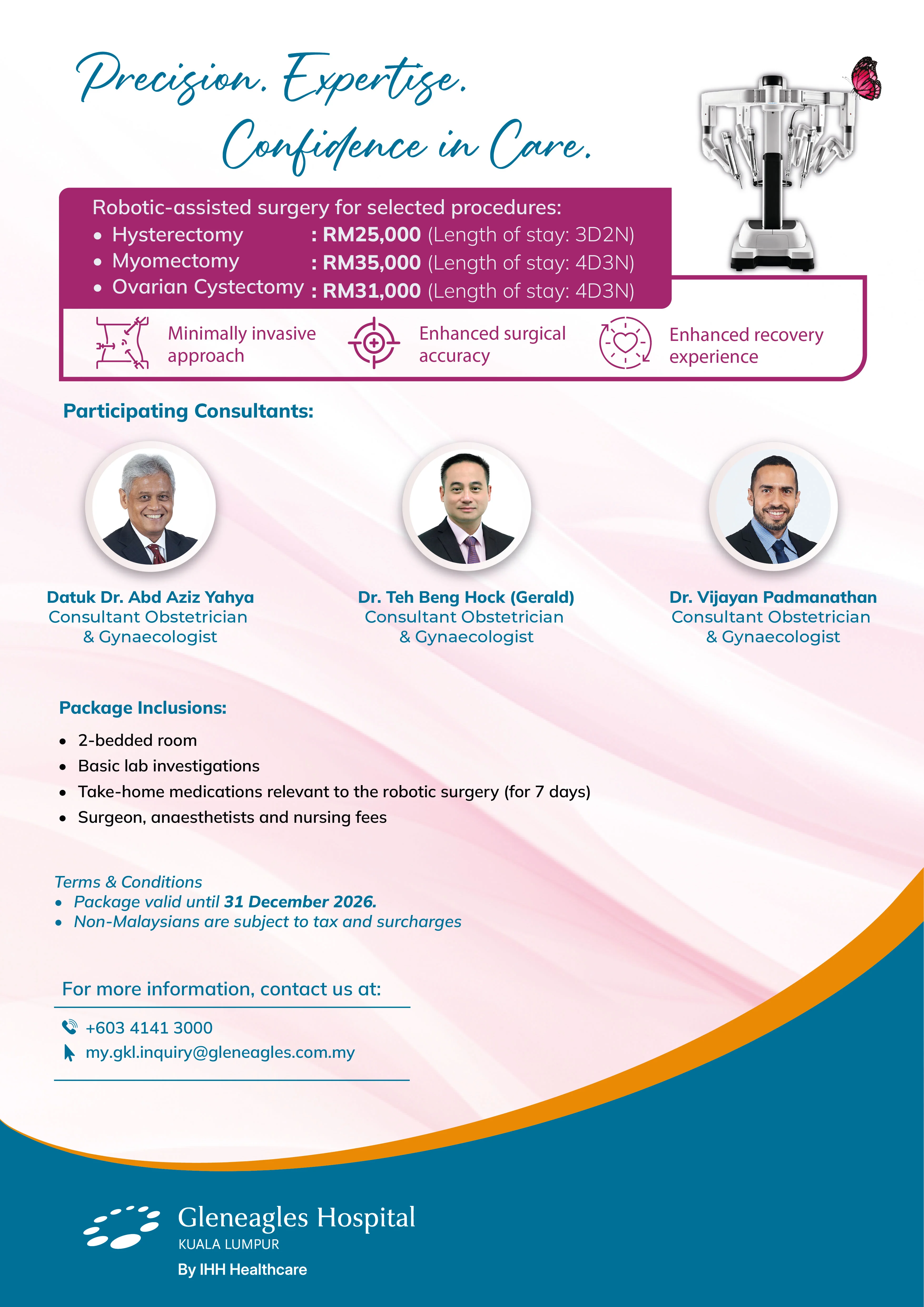 Robotic Gynaecological Surgery Packages