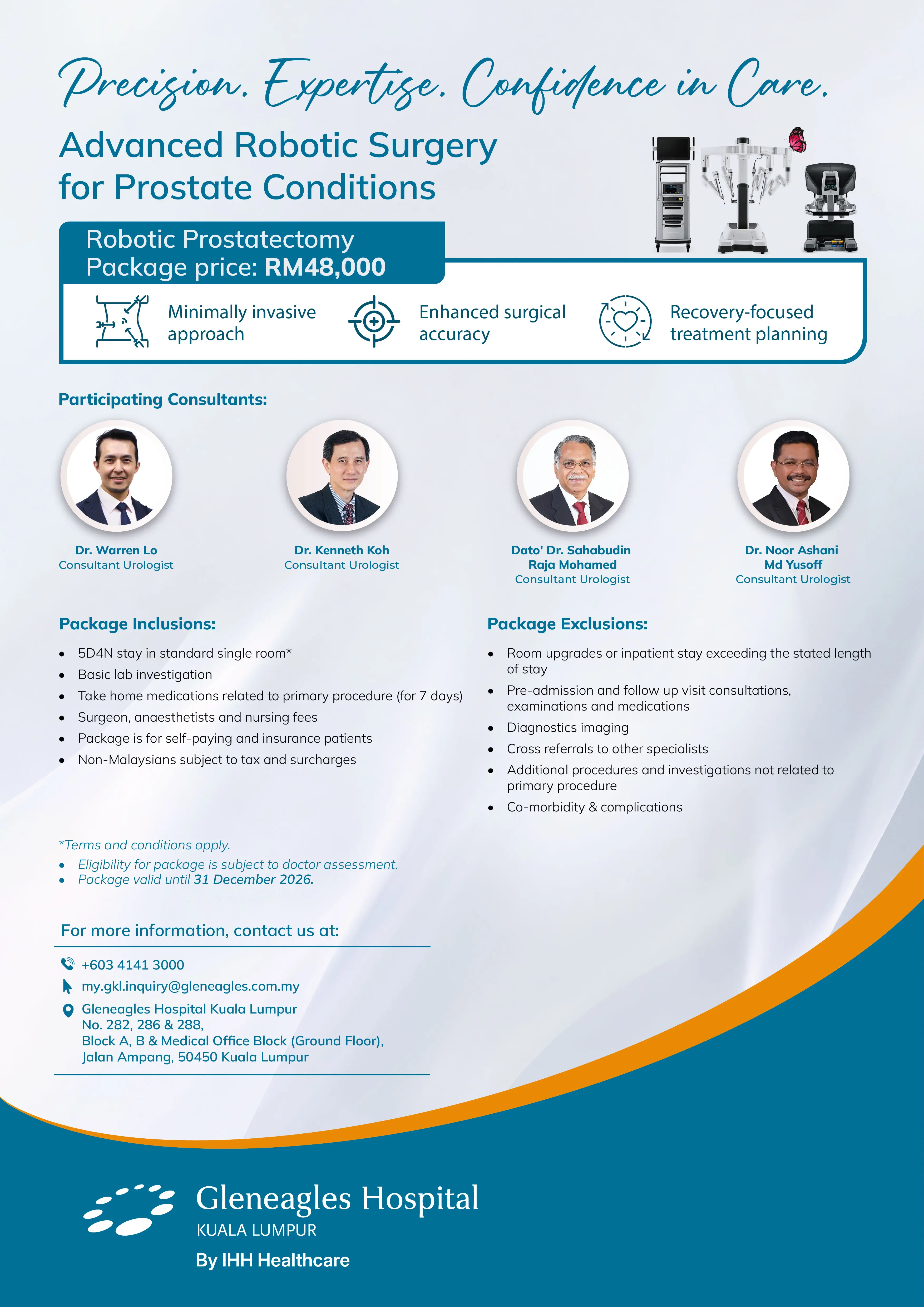 Robotic Prostatectomy Package