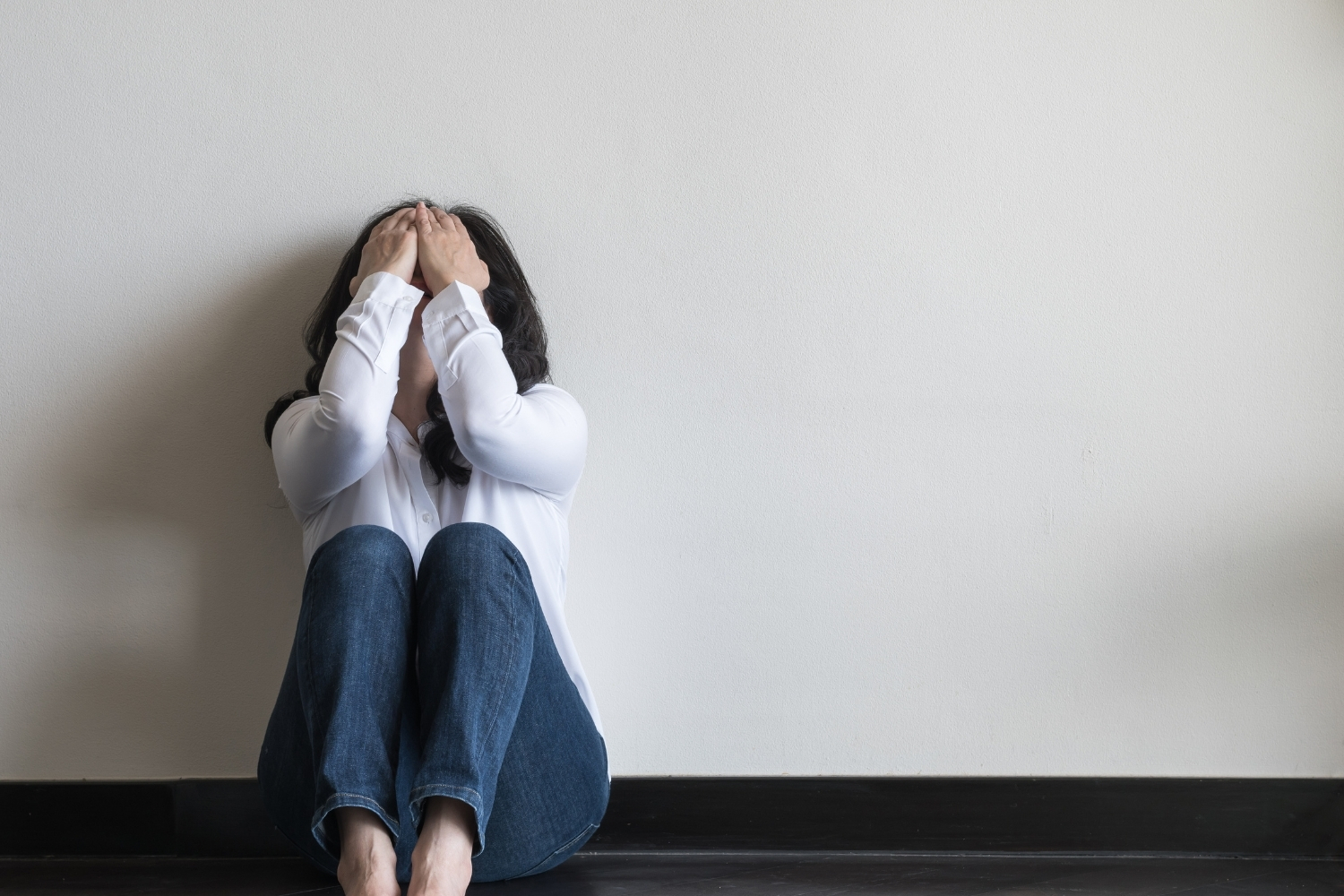 Person experiencing anxiety
