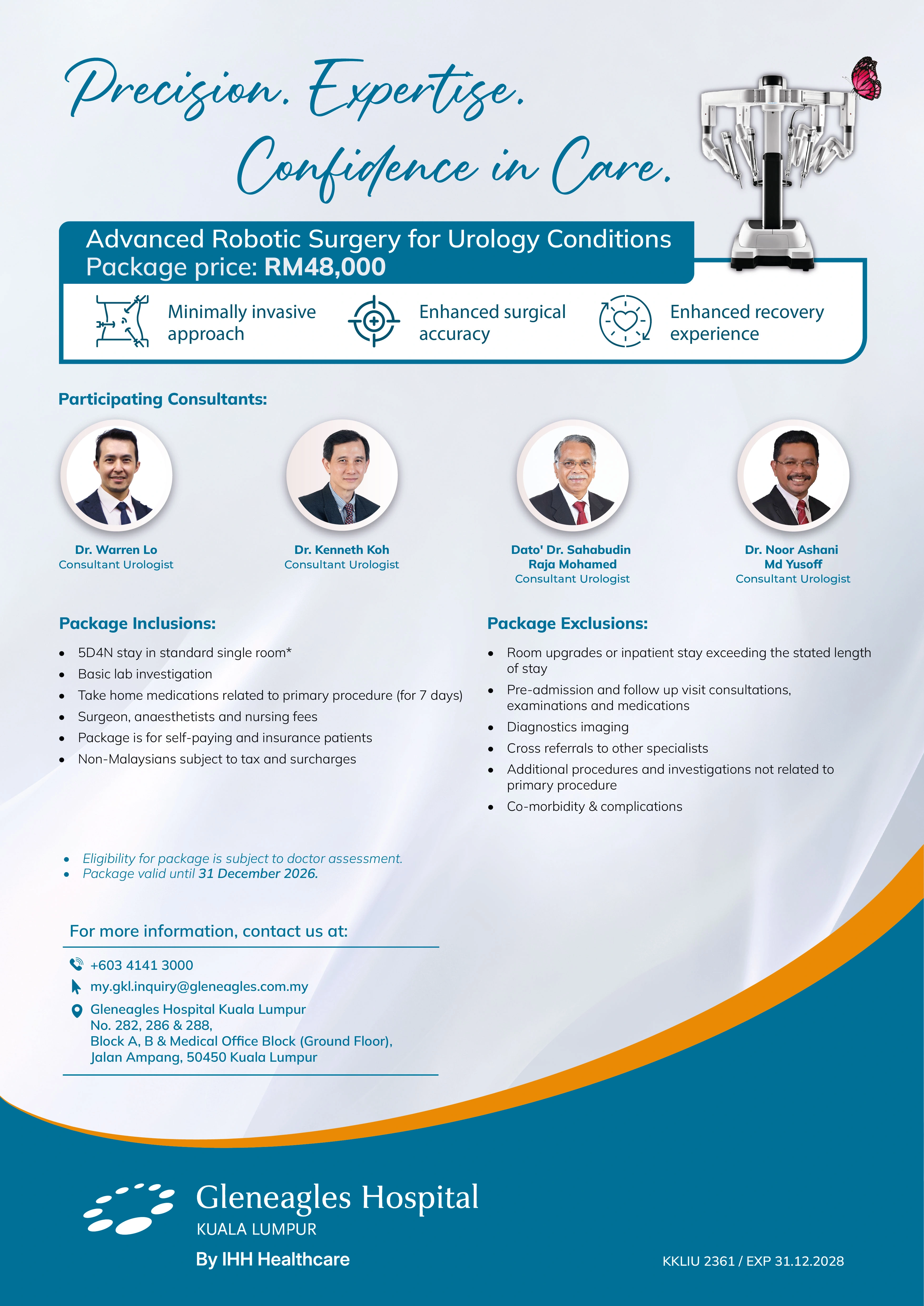 Robotic Prostatectomy Package