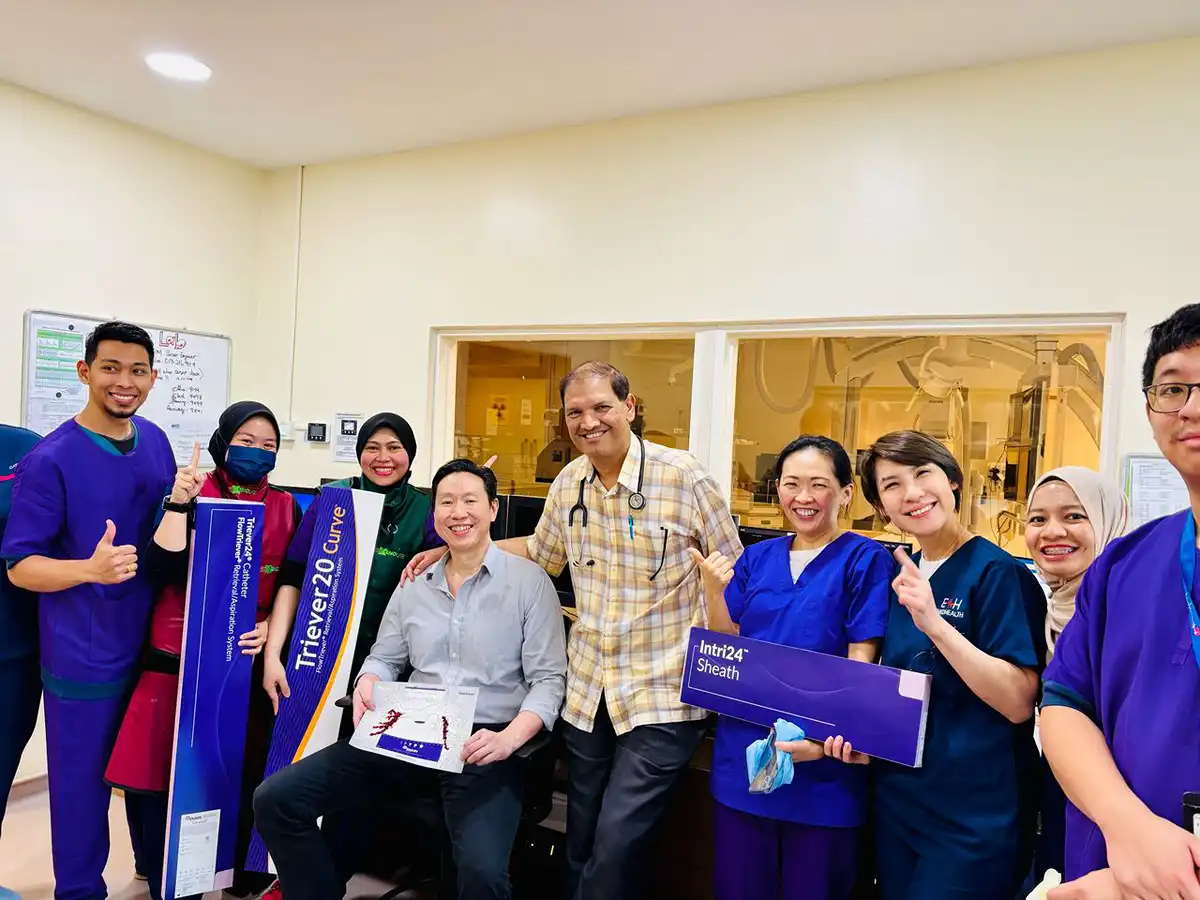 FIRST private hospital in Malaysia to perform the Pulmonary Embolism Thrombectomy Procedure.1