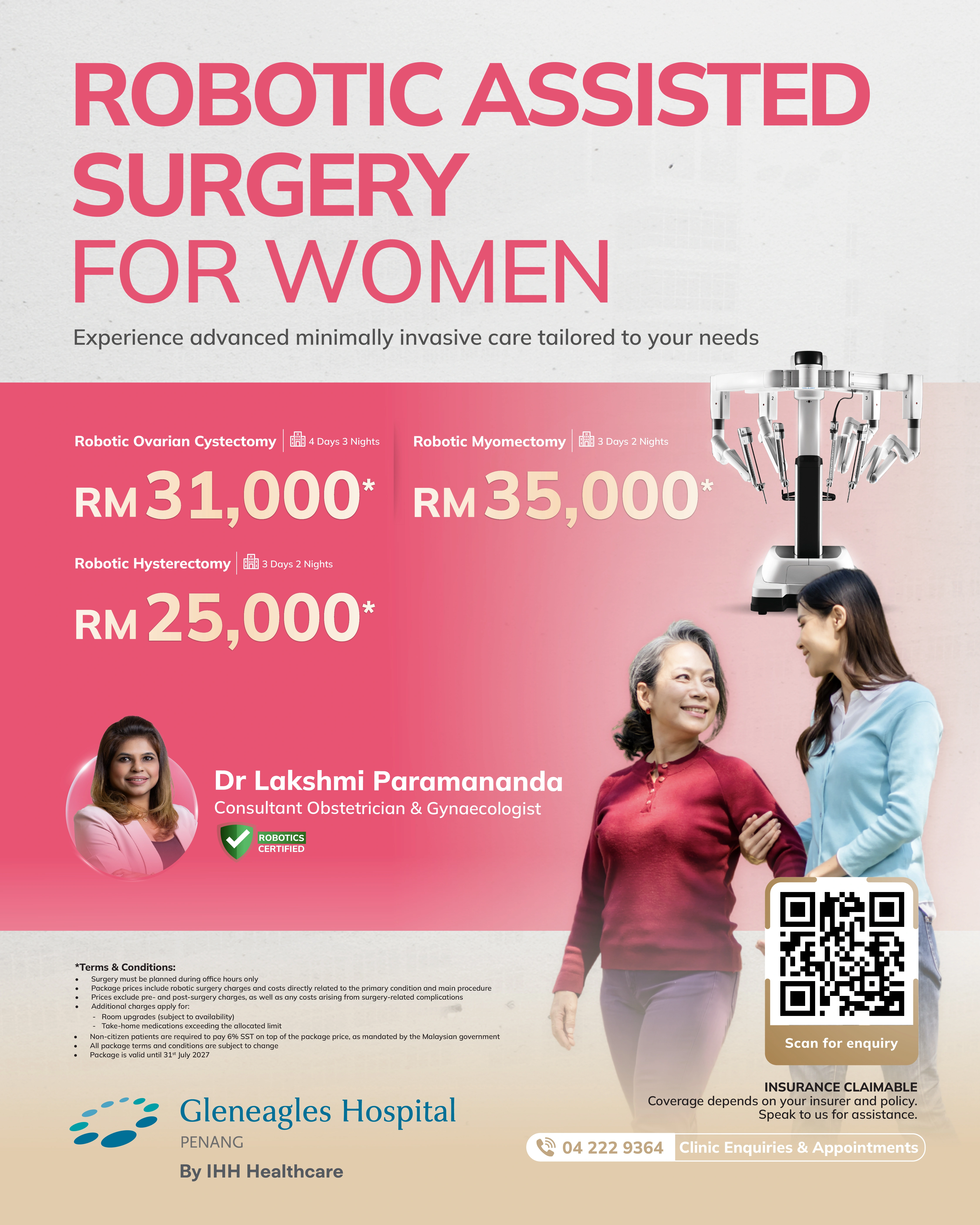 Robotic Assisted Surgery For Women