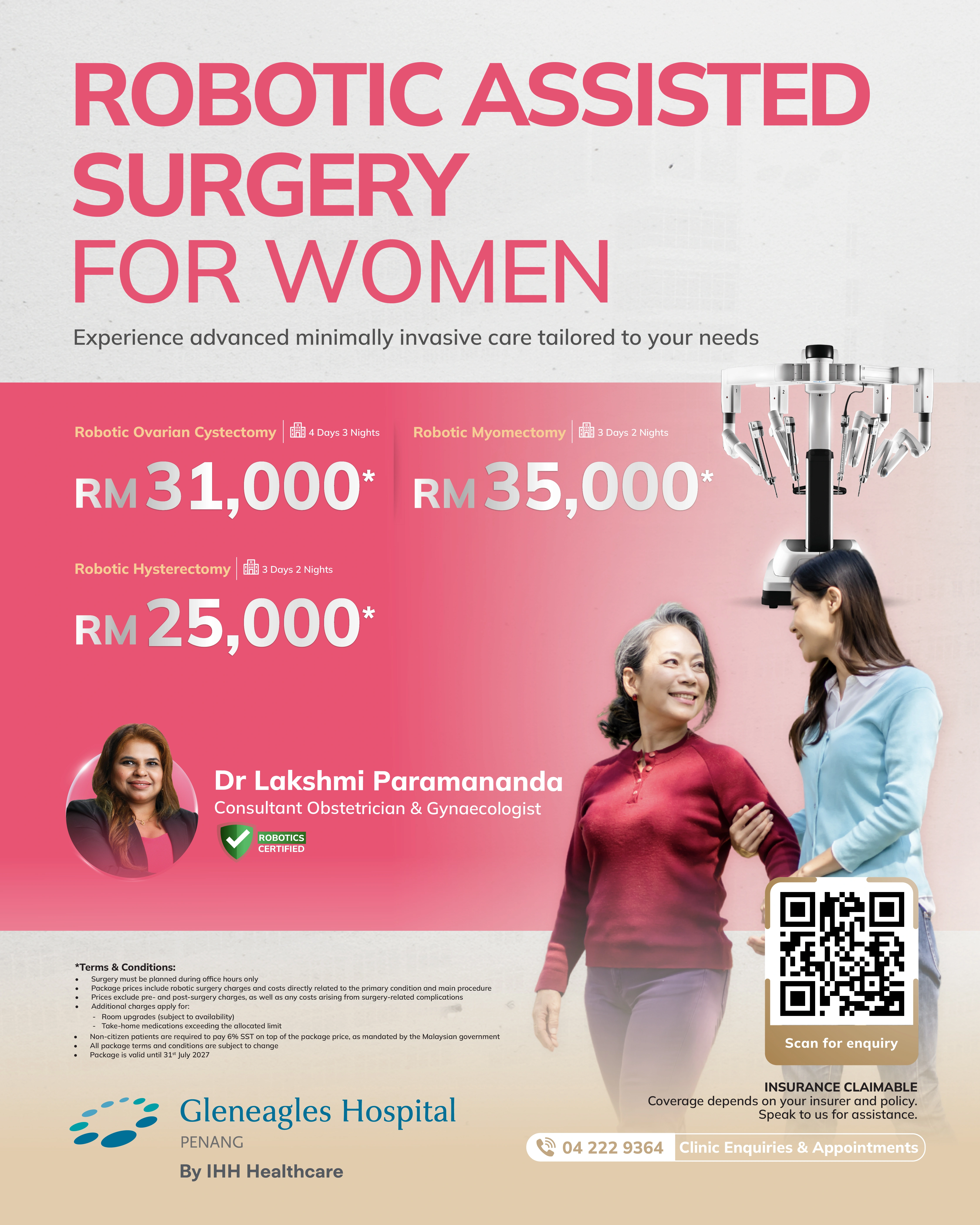 Robotic Assisted Surgery For Women